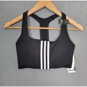 adidas Women's Training Medium Support Better 3-Stripes Bra US Small DD